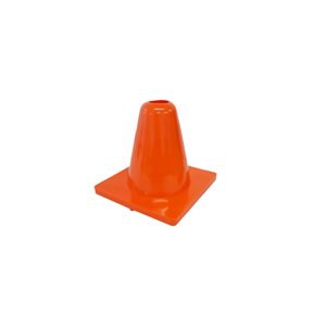 Orange flexible vinyl cone