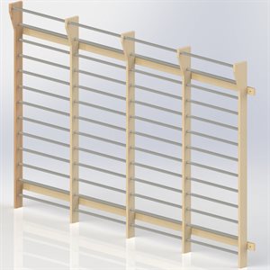QUADRUPLE wall bar 12' x 8' (2m45 x 3m40)