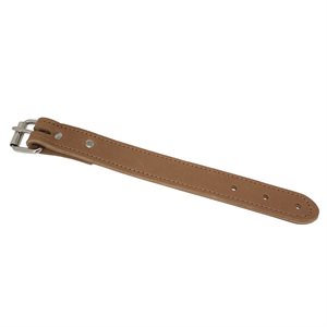 Tan leather strap with buckle