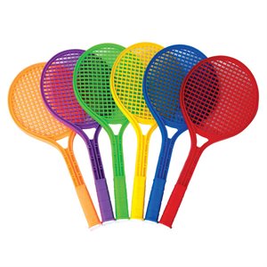 Set of 6 Plastic Tennis Racquets
