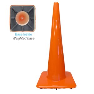 Vinyl cone with weighted base 29" (74cm)