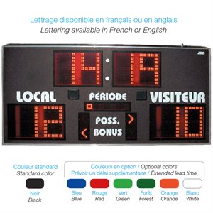 AMS Basketball electronic scoreboard 80" x 40" (2 m 05 x 1 m)