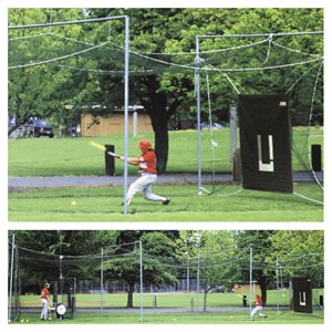 Outdoor fixed batting cage