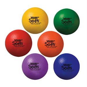 Set of 6 Softi balls, 6¼" (16 cm) 