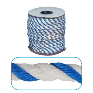 Blue and white rope 3 / 8" (0.95cm)