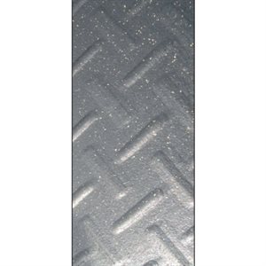 Black recycled rubber tile Ergobridge texture, ¾" (1.9 cm) thick