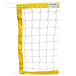 Economic beach volleyball net, yellow