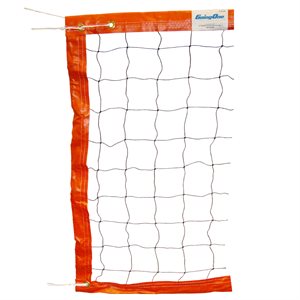 Economic beach volleyball net, orange