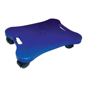 Plastic scooter board with integrated handles