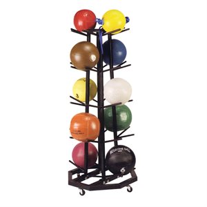 4-sided medicine ball tree with casters