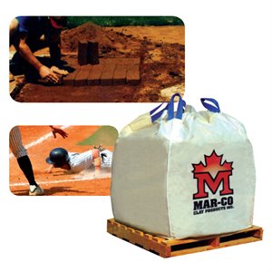 Clay and bricks for complete mound