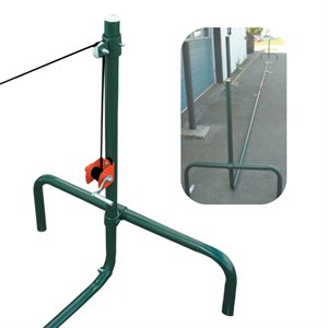 Portable tennis posts system no ground socket
