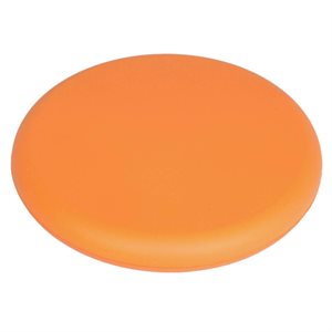 Vinyl-covered foam frisbee