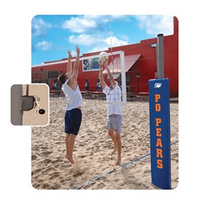 Match Point Competition Outdoor Volleyball System with Antennas and Padding