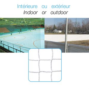 Protective net for skating rink 